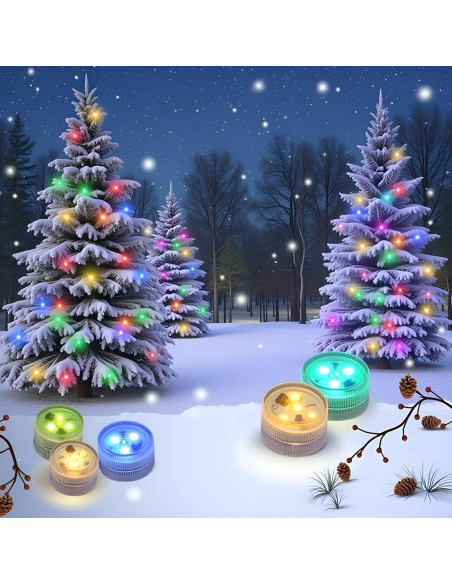 Luces LED sumergibles MATA LEON con control remoto - 10 luces