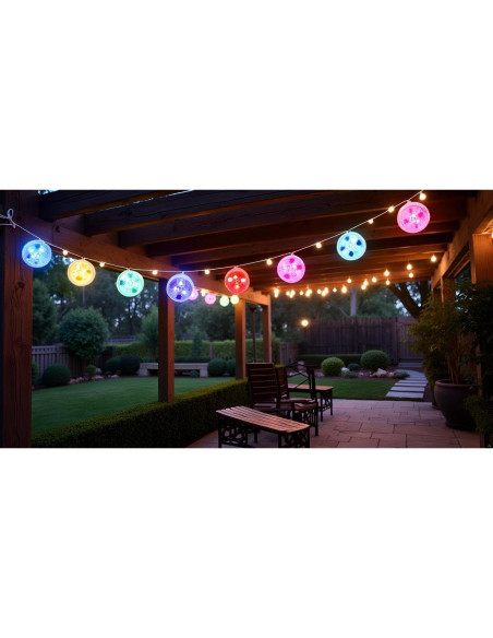 Luces LED sumergibles MATA LEON con control remoto - 10 luces