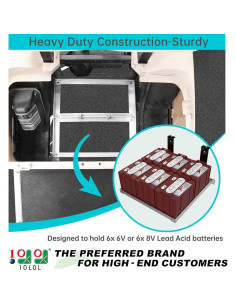 Bandeja de batería 10L0L para EZGO TXT 36V/48V - Aluminio 2