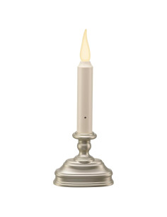 Candle de Ventana LED Xodus FPC1620P 22.23cm Plata 3D