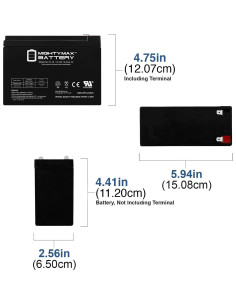 Batería Mighty Max 12V 10AH SLA para Tripp Lite OMNI700LCD 2