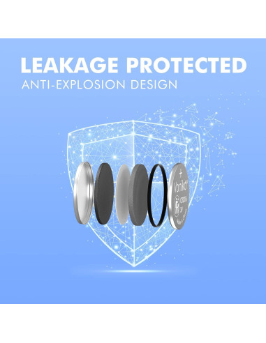 Baterías de Litio Voniko CR2016 3V Paquete de 10 - Seguridad Infantil