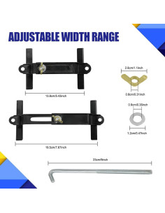 Soporte de Batería Ajustable DWARFOO con Tornillos J 23cm 2