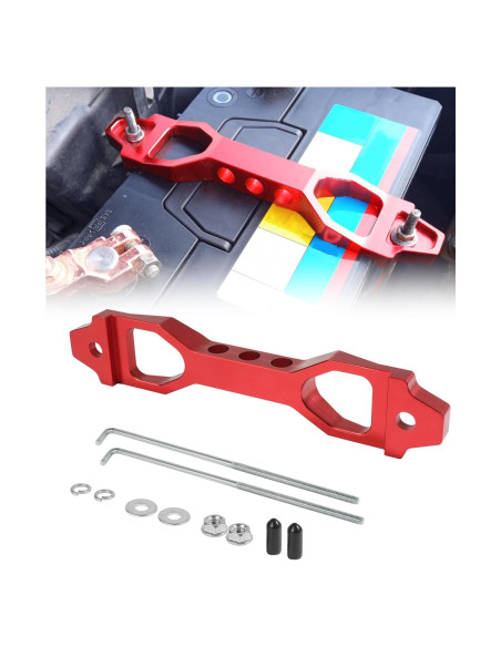 Soporte de Batería de Aluminio UBOG 23.4x4.3 cm Rojo