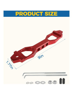 Soporte de Batería de Aluminio UBOG 23.4x4.3 cm Rojo 2
