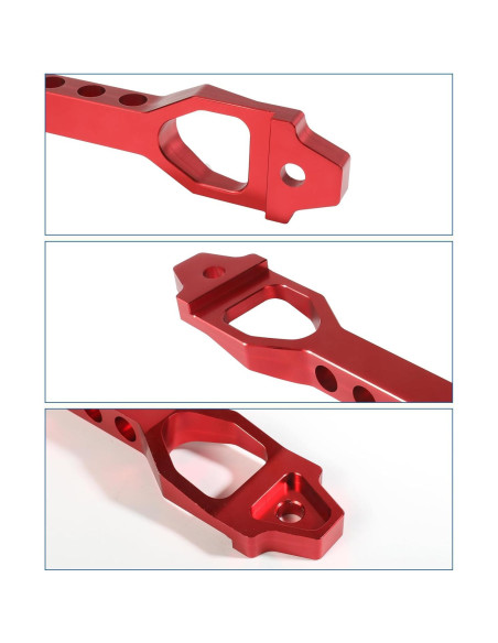 Soporte de Batería de Aluminio UBOG 23.4x4.3 cm Rojo