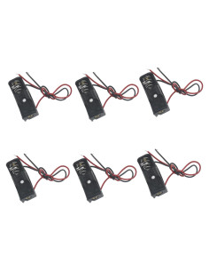 Caja de Batería 12V 23A OZXNO con Cables de 15cm - 6 Pcs