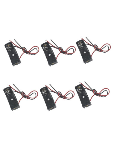 Caja de Batería 12V 23A OZXNO con Cables de 15cm - 6 Pcs