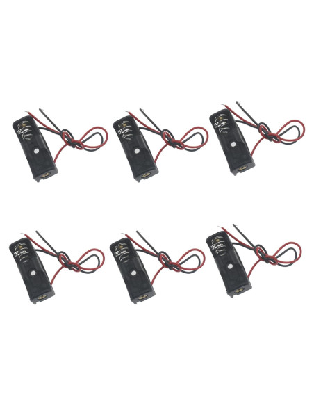 Caja de Batería 12V 23A OZXNO con Cables de 15cm - 6 Pcs