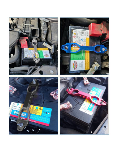 Soporte de Batería de Aluminio UBOG 23.4x4.3 cm Rojo