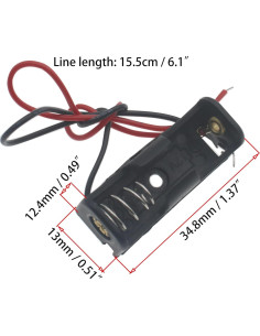 Caja de Batería 12V 23A OZXNO con Cables de 15cm - 6 Pcs 2