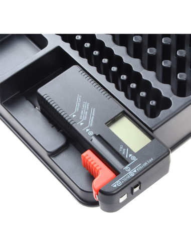 Caja de Almacenamiento para Baterías YXQ con Probador - 110 Baterías