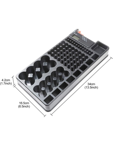 Caja de Almacenamiento para Baterías YXQ con Probador - 110 Baterías