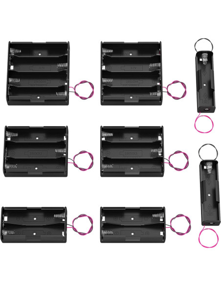 Soporte de Batería 18650 y 9V DAIERTEK - 10 Piezas