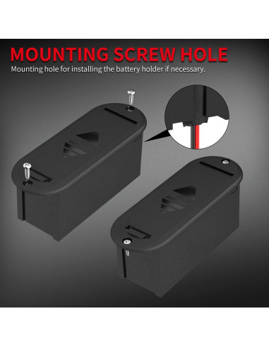 Soporte de Batería 18650 y 9V DAIERTEK - 10 Piezas