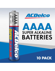 Baterías Alcalinas AAAA ACDelco 10 Unidades 1.5V Uso Médico 2