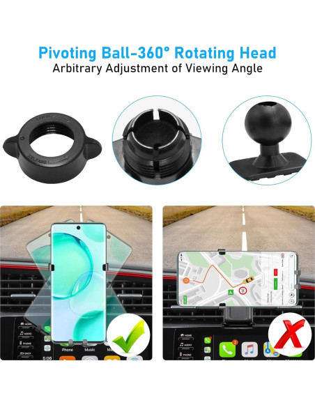 Soporte para Teléfono Honda Civic 2016-2021 Rotación 360