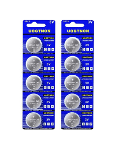 Batería de Litio CR1025 3V UOGTNON - Paquete de 10