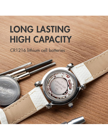 Batería de botón Tenergy CR1216 3V - 5 unidades para relojes