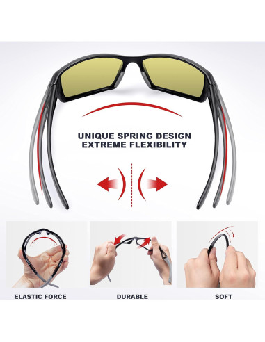 Gafas de sol deportivas RIVBOS RBS861 polarizadas unisex