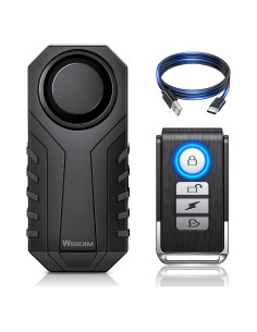 Alarma Inalámbrica para Bicicleta WSDCAM 113dB Recargable IP65
