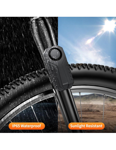 Alarma Inalámbrica para Bicicleta WSDCAM 113dB Recargable IP65