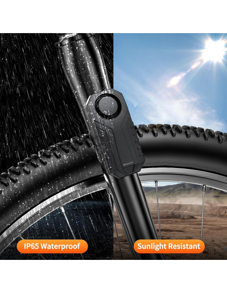 Alarma Inalámbrica para Bicicleta WSDCAM 113dB Recargable IP65