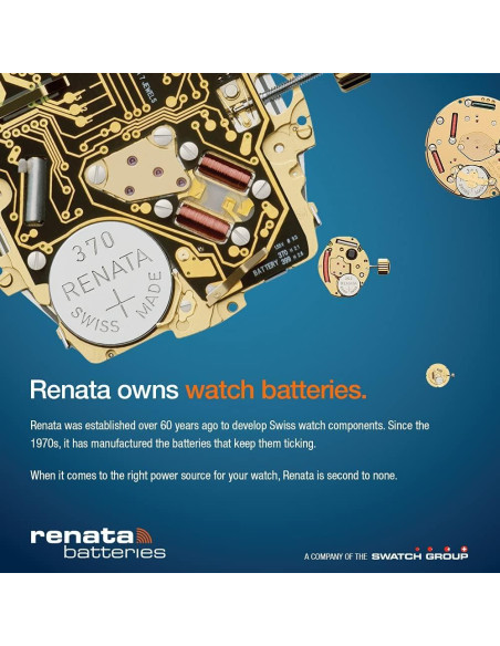 Baterías de Reloj Renata 377 SR626SW - 10 Unidades 1.55V