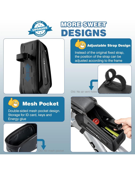 Bolsa para Bicicleta ROCKBROS B68/USA Impermeable 1.7L