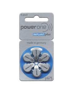 Baterías para Implantes Cocleares Power One 675 - 300 Unidades