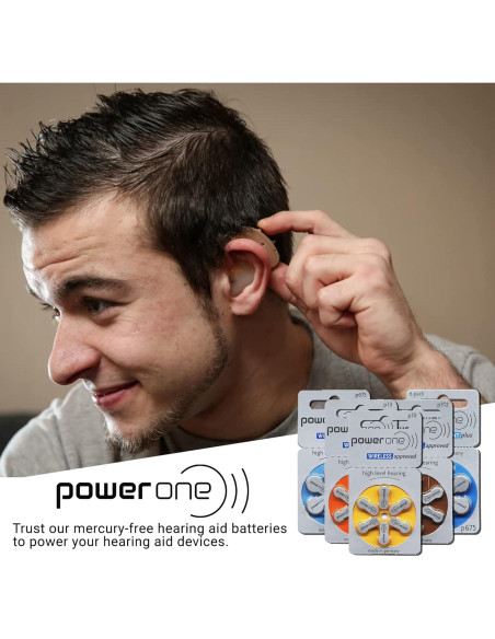 Baterías para Implantes Cocleares Power One 675 - 300 Unidades