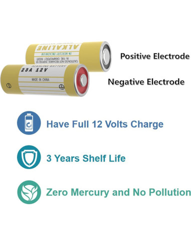 Paquete de 5 Baterías Alcalinas 23A 12V KaPonsec