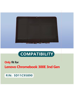 Pantalla Táctil LCD Reemplazo Lenovo 300e Chromebook Gen 3 2
