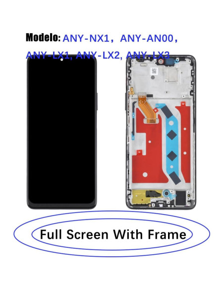 Pantalla LCD Reemplazo Honor X9 4G/5G Negro con Marco