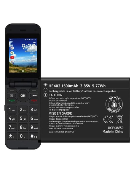 Batería de Reemplazo HE402 para AT&T Cingular Flex 1500mAh
