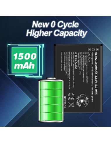 Batería de Reemplazo HE402 para AT&T Cingular Flex 1500mAh