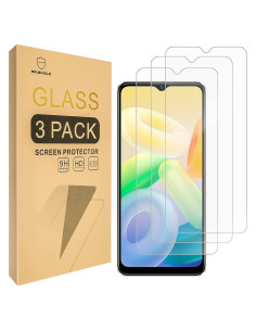 Mr.Shield Protector de Pantalla Vidrio Templado Vivo Y16 3 PCS