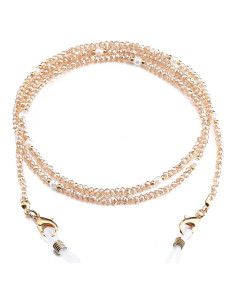 Cadena de Gafas Humlbird con Perlas de Cristal 75 cm