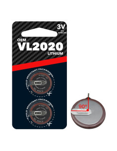 Paquete de 2 Baterías VL2020 para Llave BMW 3V 90 Grados