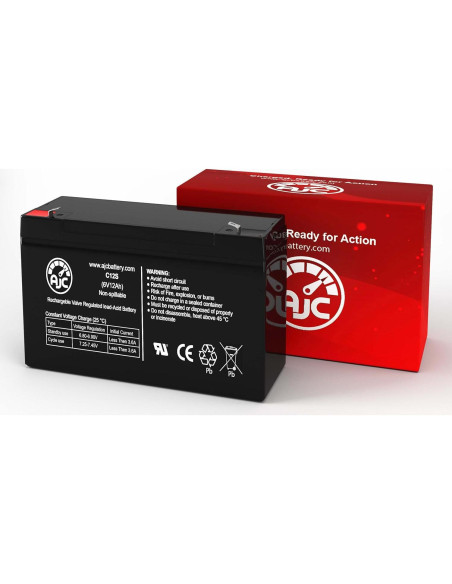 Batería AJC 6V 12Ah para Luz de Emergencia York-Wide AR