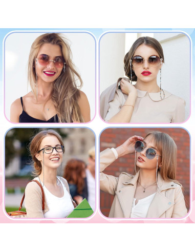 Cadena para Gafas Frienda 8 Piezas Elegante y Versátil