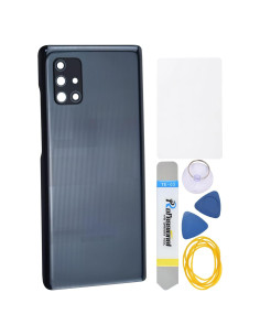 Cubierta Trasera de Plástico Negro Prism Bricks para Samsung Galaxy A71 5G UW