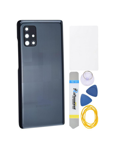 Cubierta Trasera de Plástico Negro Prism Bricks para Samsung Galaxy A71 5G UW