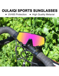 Gafas Deportivas OULAIQI UV400 para Ciclismo y Más 2