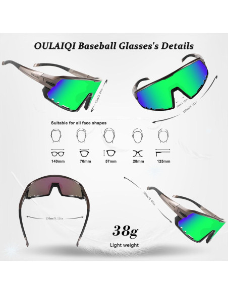 Gafas Deportivas OULAIQI UV400 para Ciclismo y Más