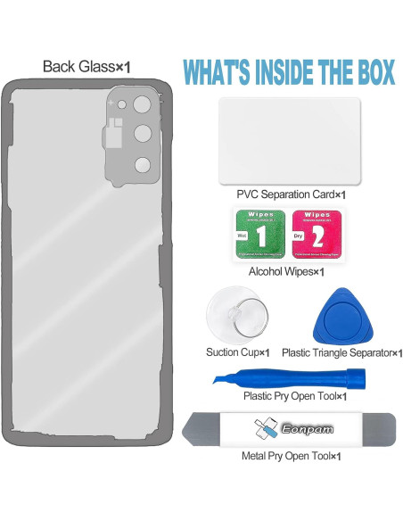 Cristal Trasero Reemplazo Eonpam para Xiaomi Mi 11T/11T Pro Gris