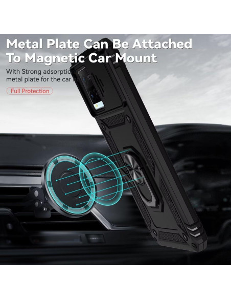 Funda para Vivo Y21 y Y33S con Protector de Pantalla y Soporte