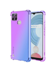 Funda TPU delgada Vokuha para Realme C21Y/C25Y - Púrpura/Azul