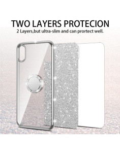 Funda TPU Brillante nancheng para BLU View 4 y 2 con Soporte 2