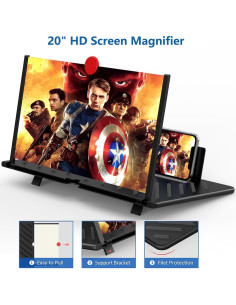Aumentador de Pantalla 3D HD 20" Fanlory Negro Plegable 2